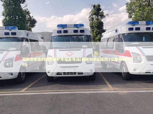 岳阳市非急救转院救护车租车电话(岳阳市中心医院2公里内24小时) 医护人员素养